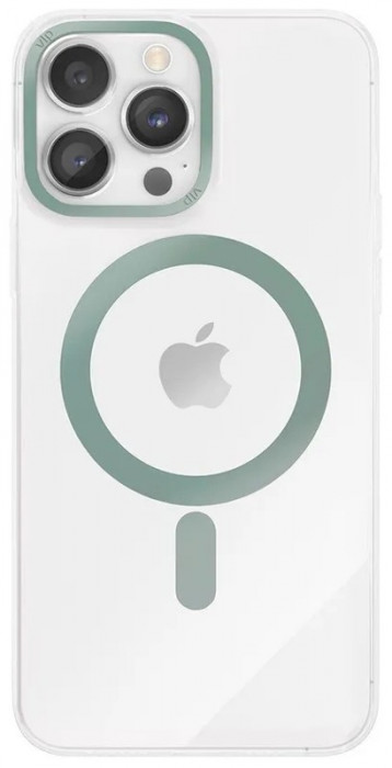 Чехол защитный VLP Line case с MagSafe для iPhone 14 Pro Мах зеленый | Фото 1 из 4