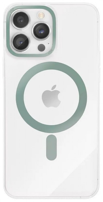 Чехол защитный VLP Line case с MagSafe для iPhone 14 Pro Мах зеленый | Фото 4 из 4