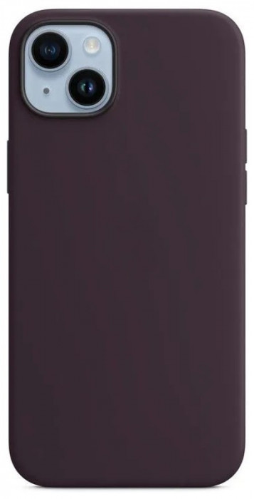 Чехол Silicone Case with Magsafe для iPhone 14 Темно-фиолетовый (Elderberry) | Фото 2 из 2