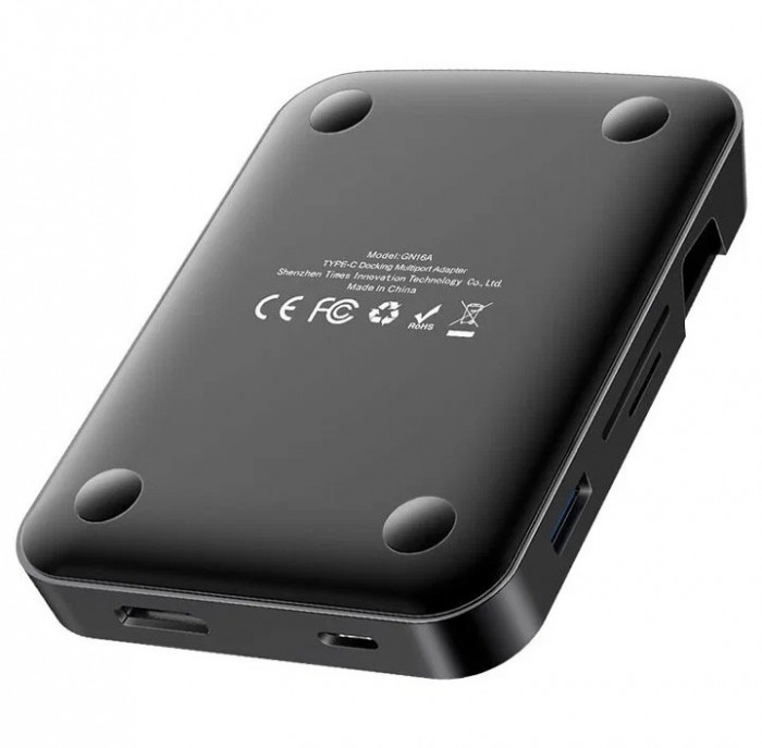 Стыковочная станция Baseus Mate Docking Type-C Mobile Phone Intelligent HUB Docking Station Standard Version (CAHUB-AT01) Черная | Фото 2 из 8
