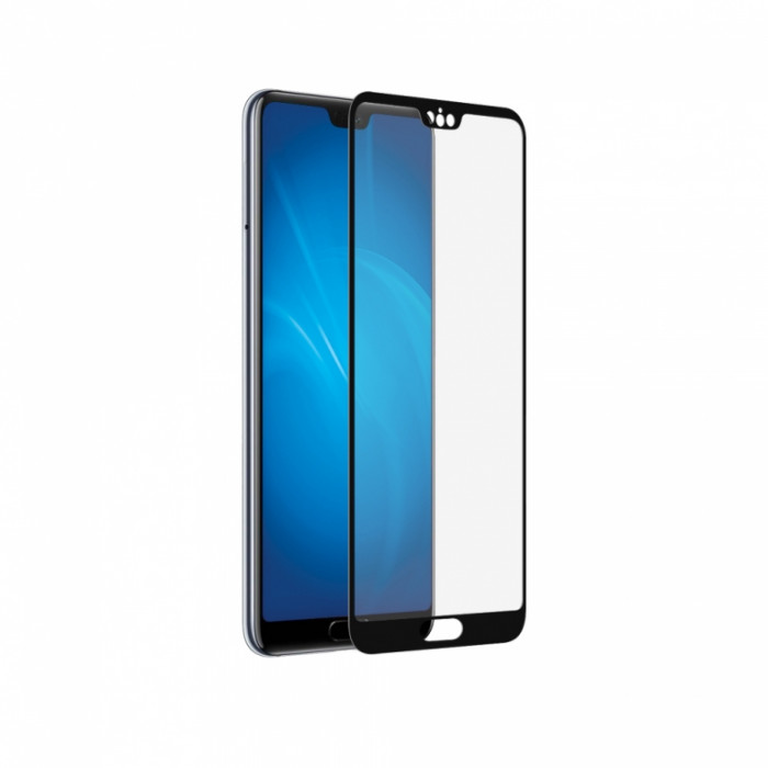 Защитное 3D стекло для Huawei P20 тех.пак Черное | Фото 1 из 2