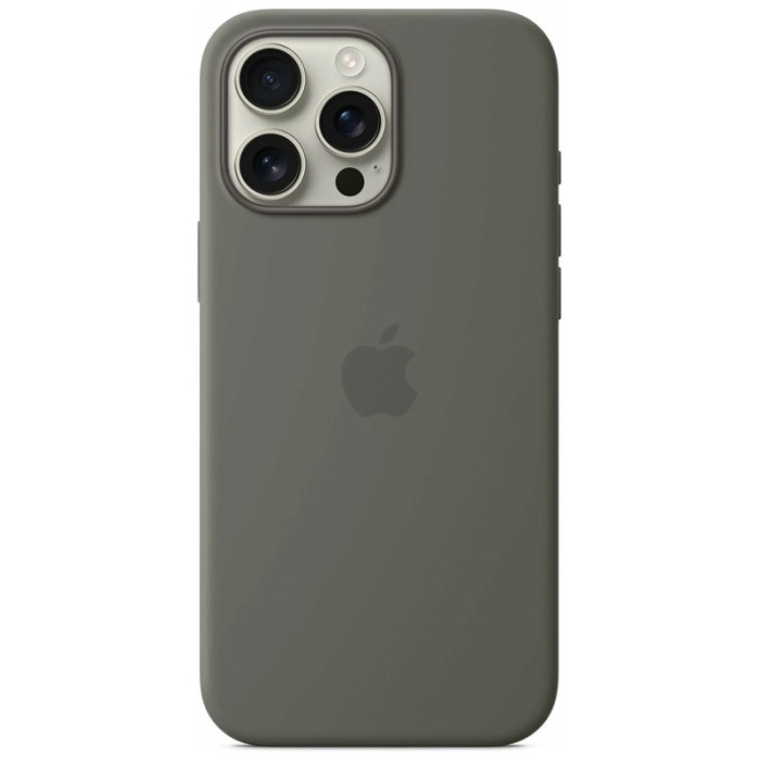 Чехол накладка для iPhone 16 Pro 6.3" Silicone Case with Magsafe Stone Grey | Фото 1 из 1