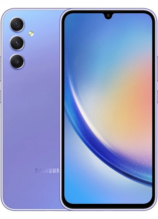 Смартфон Samsung Galaxy A34 5G 6/128GB Фиолетовый (Awesome Violet) | Фото 1 из 5