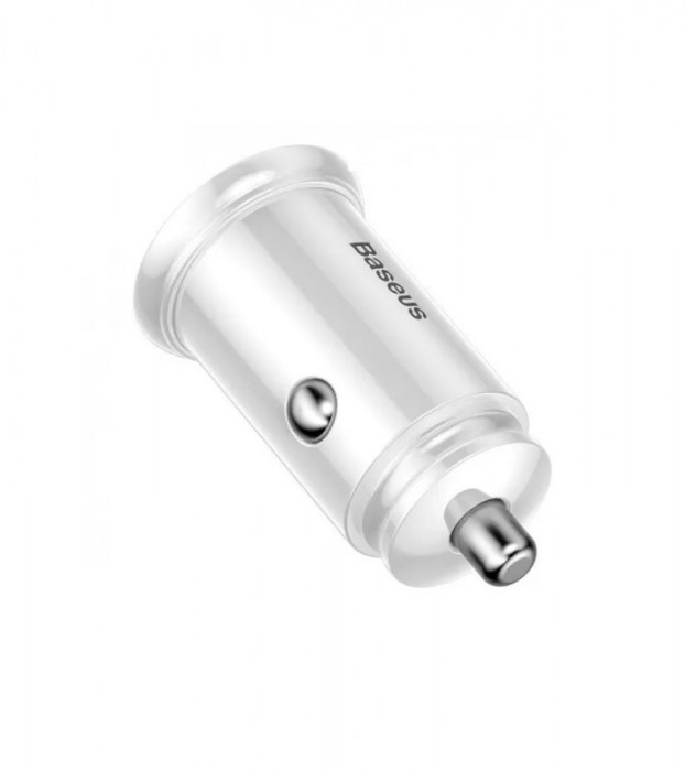 Автомобильное зарядное устройство Baseus Grain Pro 24W 2USB Белый | Фото 2 из 7