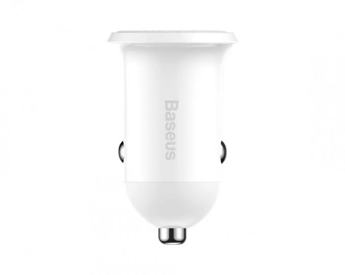 Автомобильное зарядное устройство Baseus Grain Pro 24W 2USB Белый | Фото 4 из 7