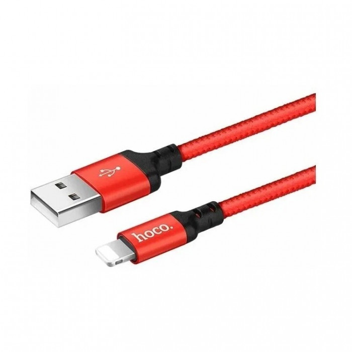 Кабель HOCO X14 USB - Lightning 1 м Красный | Фото 2 из 6