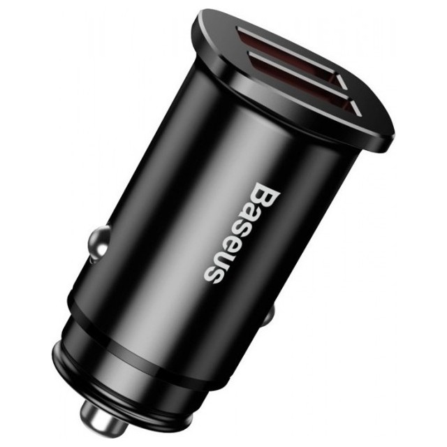Автомобильное зарядное устройство Baseus QC 3.0 2xUSB Square Metal (CCALL-DS01) | Фото 1 из 8