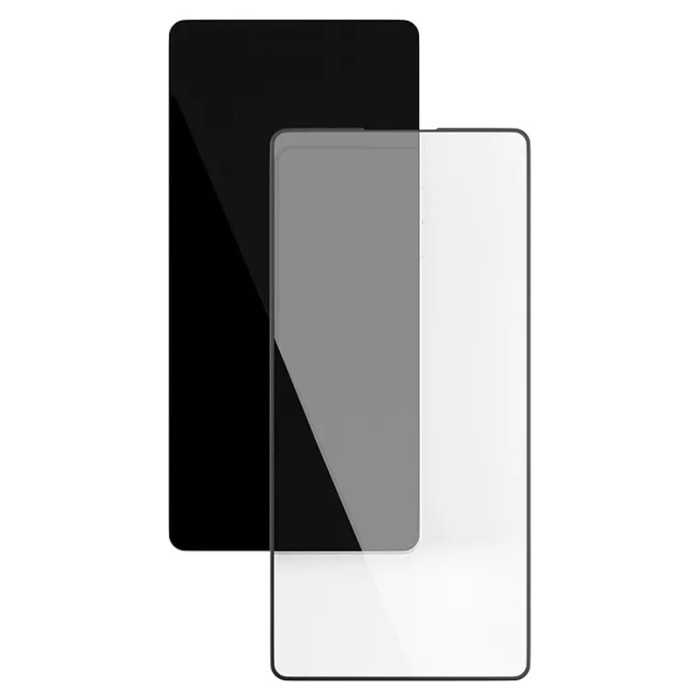 Стекло защитное 2.5D VLP A-Glass Easy Box для Samsung S24 Plus/S25 Plus с черной рамкой