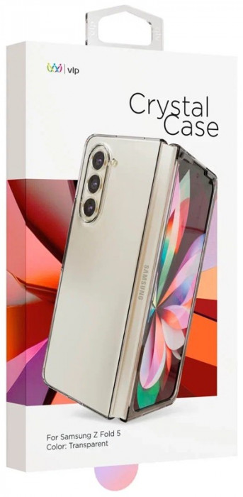 Чехол защитный VLP Crystal Case для Samsung Z fold 5 прозрачный | Фото 4 из 7