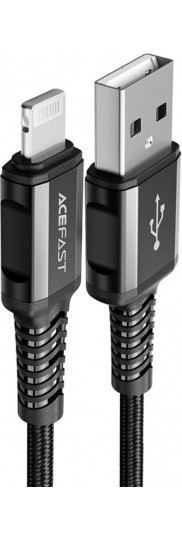 Кабель AceFast C1-02 USB на Lightning Черный | Фото 4 из 4