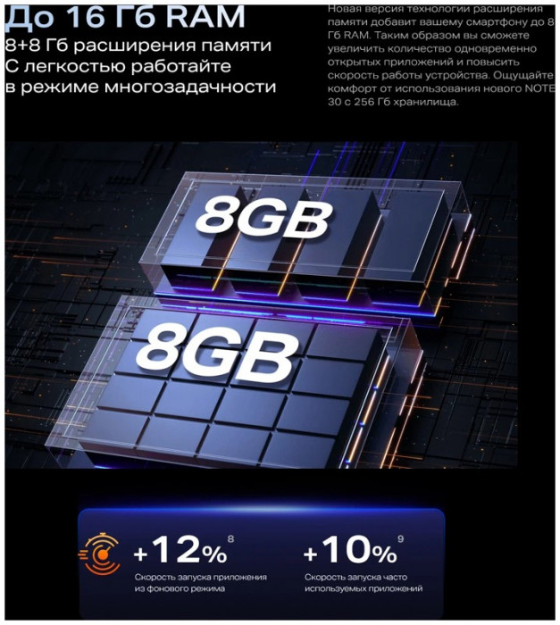 Смартфон Infinix Note 30 8/128GB Золотой (Gold) EAC | Фото 23 из 29
