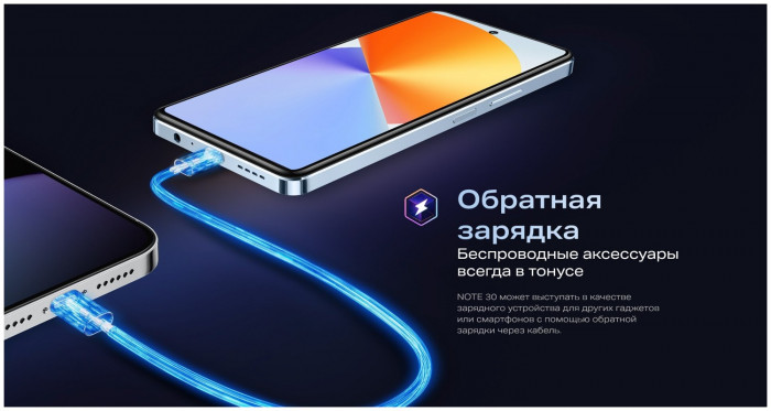 Смартфон Infinix Note 30 8/128GB Синий (Blue) EAC | Фото 12 из 31