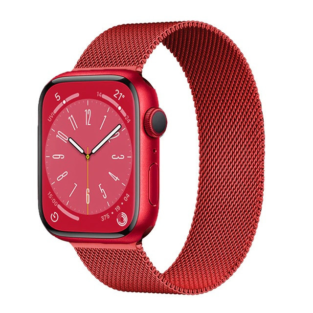 Ремешок Milanese Loop для Apple Watch 42/44/45/49мм Красный | Фото 3 из 3