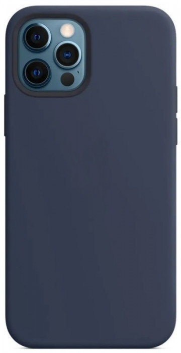 Чехол Silicone Case для iPhone 12/12 Pro Синий (Deep Navy) | Фото 1 из 2