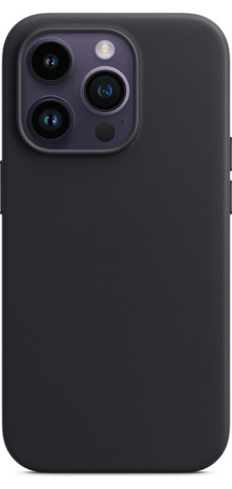 Чехол Leather Case MagSafe для iPhone 14 Pro Midnight | Фото 3 из 3