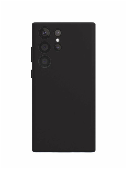 Чехол защитный VLP Liquid Silicone Case для Samsung Galaxy S23 Ultra черный | Фото 1 из 2