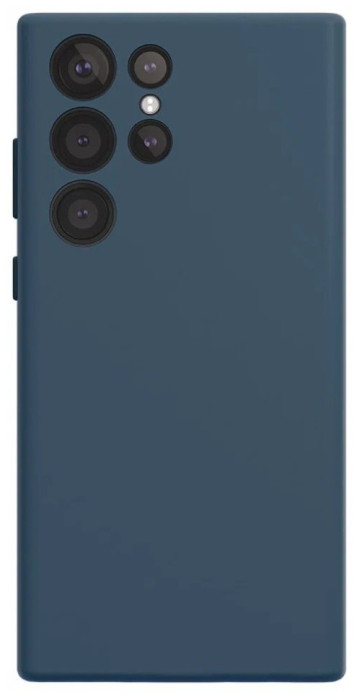 Чехол защитный VLP Liquid Silicone Case для Samsung Galaxy S23 Ultra синий | Фото 2 из 2