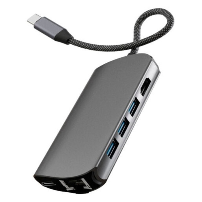 Адаптер VLP Infinity USB-C Hub 8 в 1, графит | Фото 6 из 6