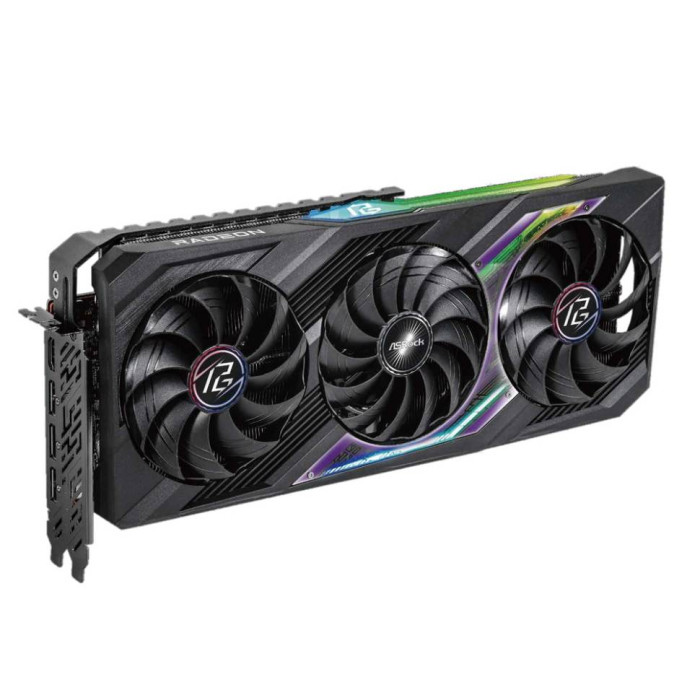 Видеокарта ASRock (RX7700XT PG 12GO) Radeon RX 7700 XT 12GB Phantom Gaming OC | Фото 1 из 1