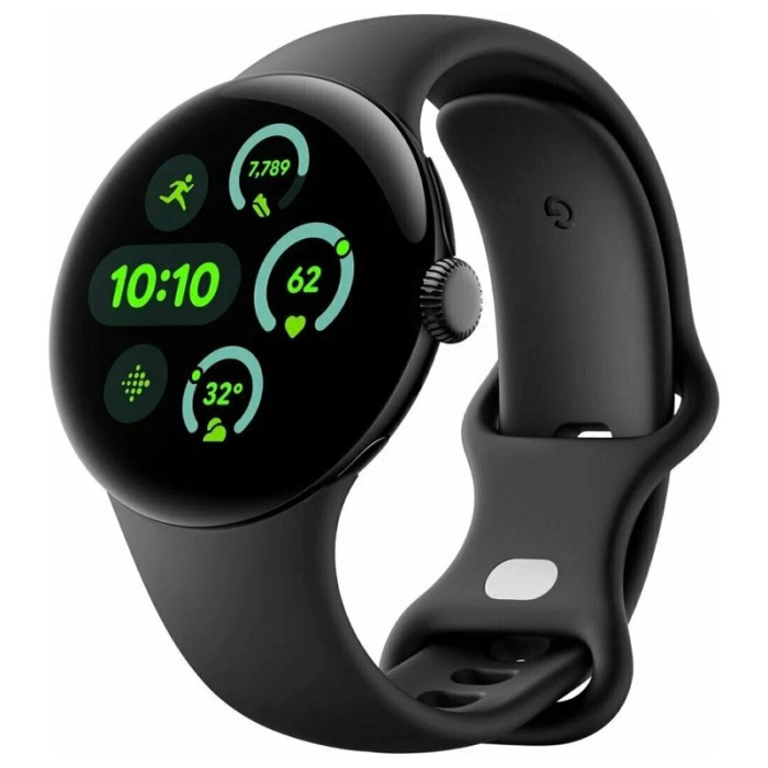 Умные часы Google Pixel Watch 3 41mm Wi-Fi Черный матовый (Obsidian/Obsidian) | Фото 1 из 1