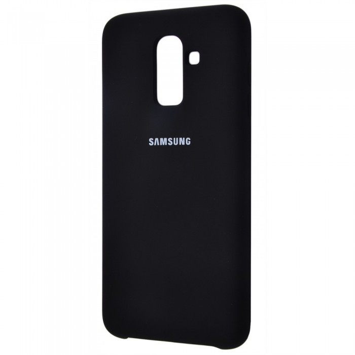Чехол-накладка Silicone Cover для Samsung Galaxy J8 2018 Черный | Фото 2 из 3