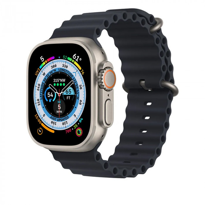 Ремешок для Apple Watch 42/44/45/49mm Ocean Band Черный | Фото 1 из 2