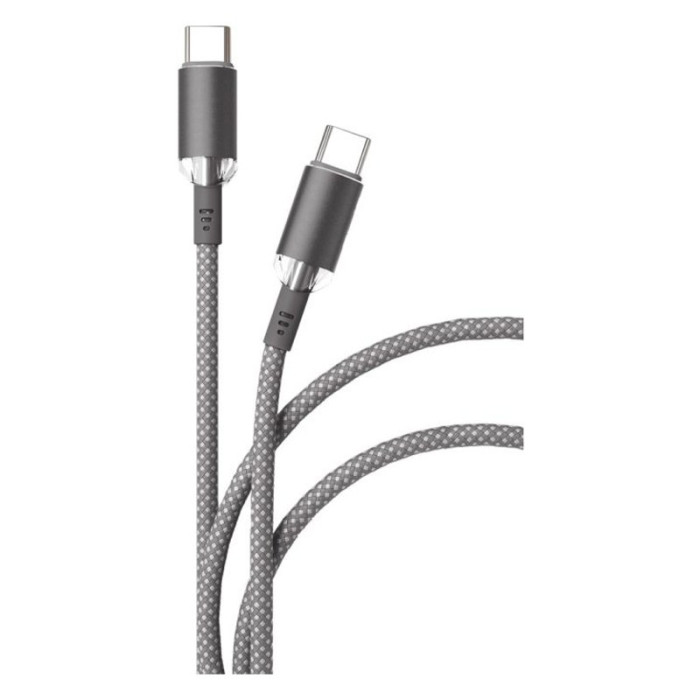 Кабель VLP Diamond Cable USB C - USB C, 1.2м, серый | Фото 4 из 4