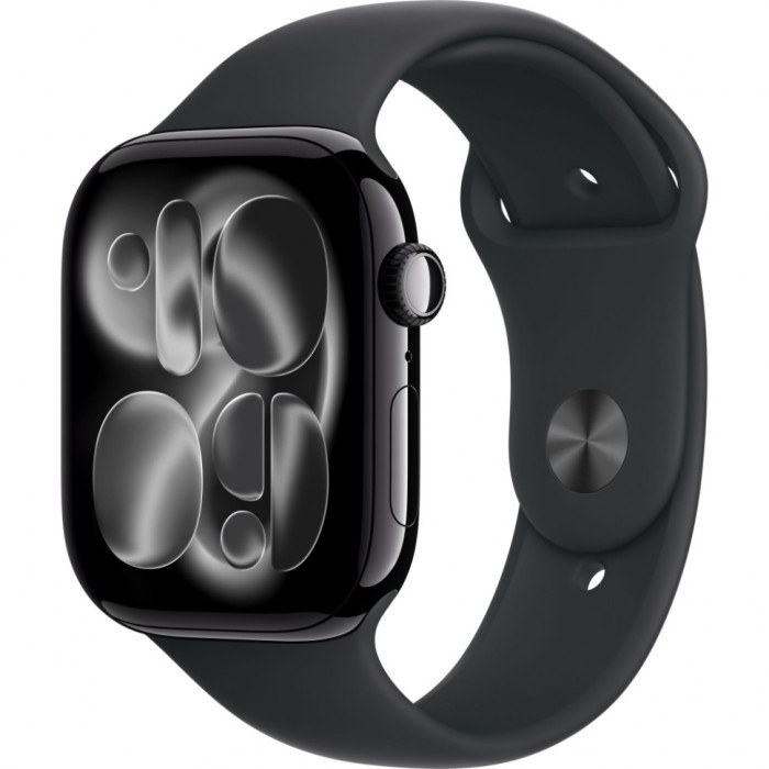 Умные часы Apple Watch Series 11 46mm Jet Black Aluminum Case with Black Sport Band
