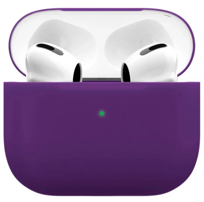 Чехол силиконовый VLP Soft Touch с кольцом для AirPods (3rd generation) Темно-Фиолетовый | Фото 1 из 1