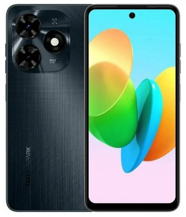 Смартфон Tecno Spark 20C 8/128GB Черный (Mecha Black) EAC | Фото 1 из 10