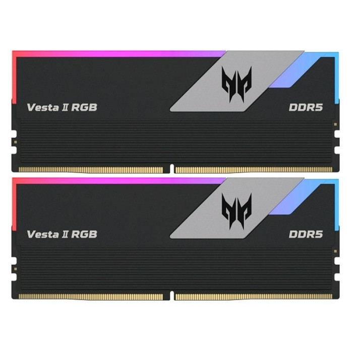 Оперативная память 32Gb DDR5 6800MHz Acer Predator Vesta II RGB Black (BL.9BWWR.370) (2x16Gb KIT) | Фото 1 из 1