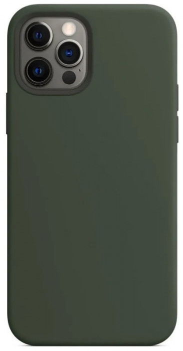 Чехол Silicone Case with Magsafe для iPhone 12/12 Pro Зеленый (Cyprus Green) | Фото 1 из 2