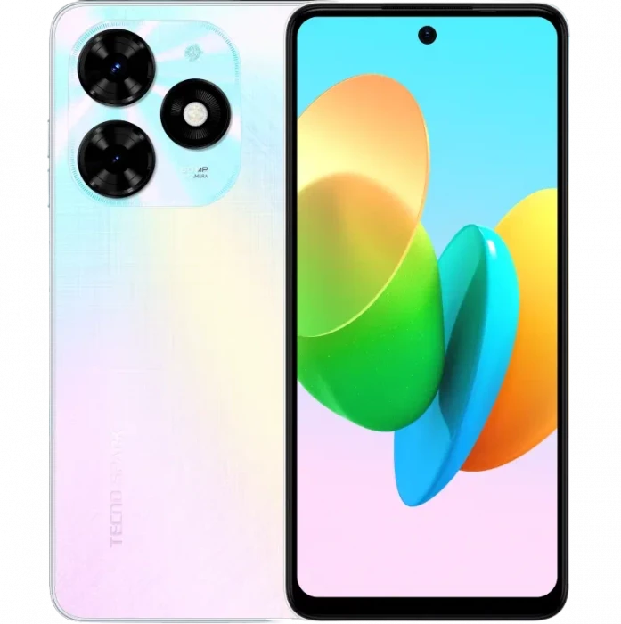 Смартфон Tecno Spark 20C 8/128GB Белый (Pearl White) EAC | Фото 1 из 5