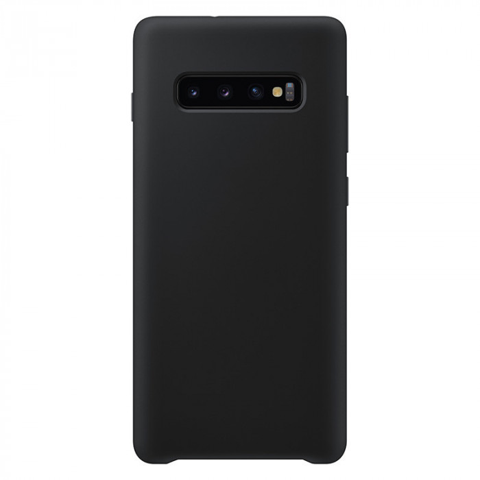 Чехол Silicone Cover для Samsung Galaxy S10 Plus Черный | Фото 1 из 3