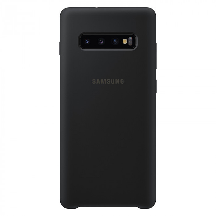 Чехол Silicone Cover для Samsung Galaxy S10 Plus Черный | Фото 2 из 3