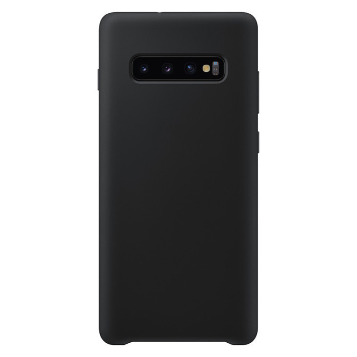 Чехол Silicone Cover для Samsung Galaxy S10 Plus Черный | Фото 3 из 3