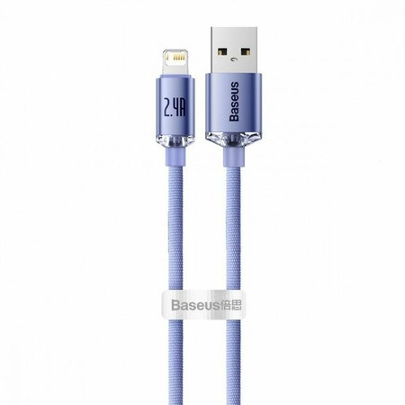 Кабель Baseus Crystal Shine Series USB - Lightning 1.2m Фиолетовый CAJY000005 | Фото 2 из 3