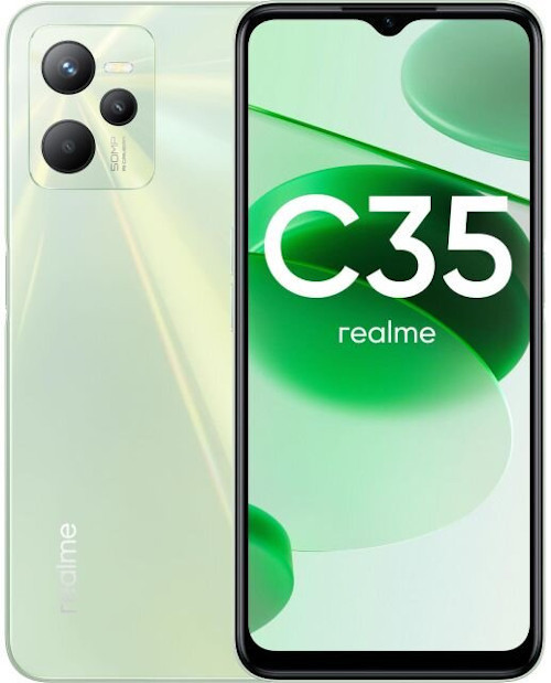 Смартфон Realme C35 4/64GBB Зеленый (Glowing Green) EAC | Фото 1 из 5