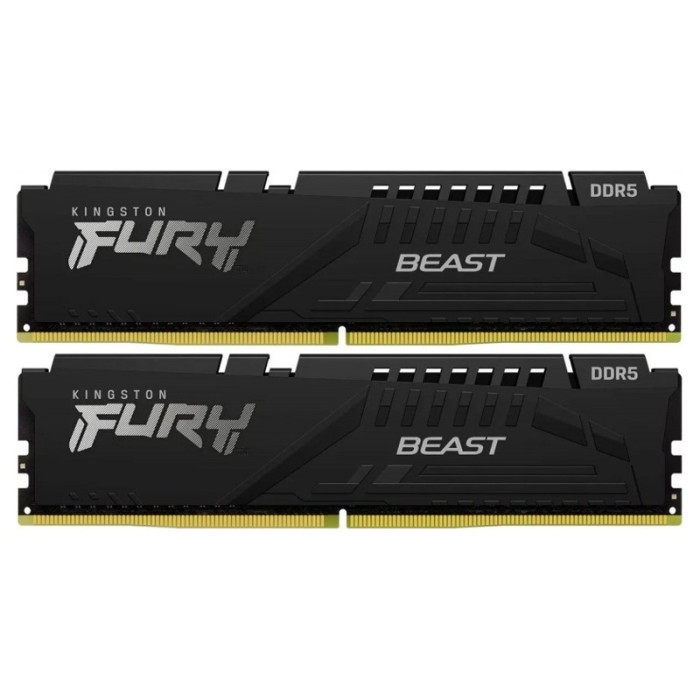 Оперативная память 64Gb DDR5 5200MHz Kingston Fury Beast (KF552C36BBEK2-64) (2x32Gb KIT) | Фото 1 из 1