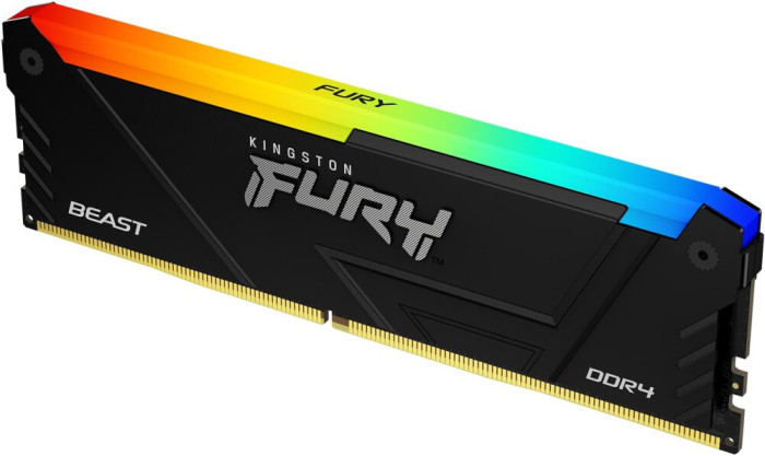 Оперативная память 16Gb DDR4 3600MHz Kingston Fury Beast RGB (KF436C18BB2A/16)