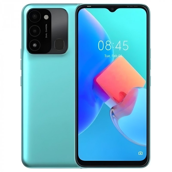 Смартфон Tecno Spark 8C 4/64GB Голубой (Turquoise Cyan) EAC | Фото 1 из 11