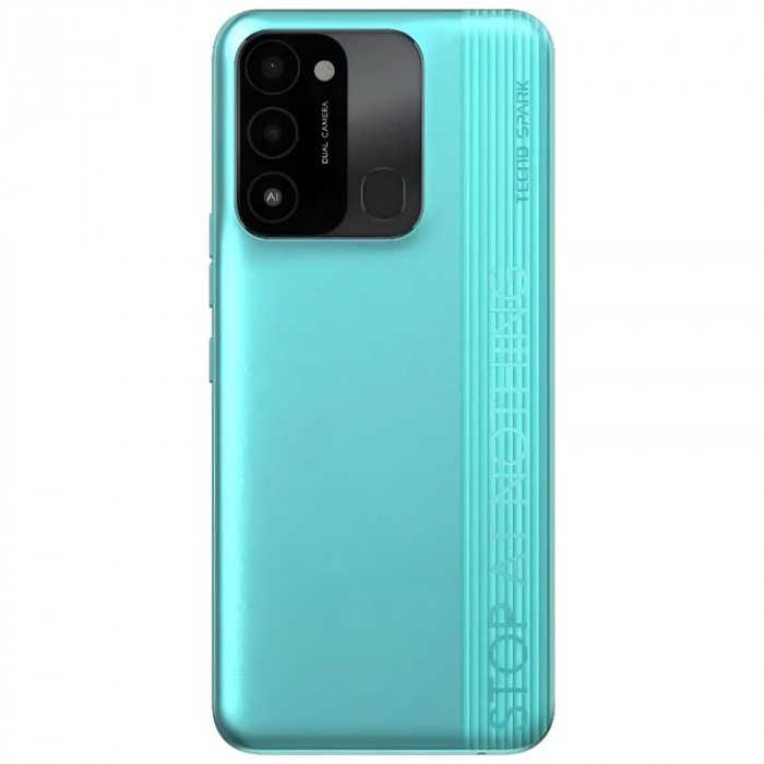 Смартфон Tecno Spark 8C 4/64GB Голубой (Turquoise Cyan) EAC | Фото 3 из 11