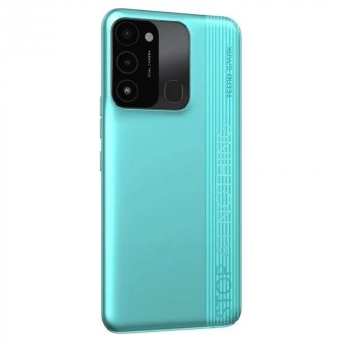 Смартфон Tecno Spark 8C 4/64GB Голубой (Turquoise Cyan) EAC | Фото 5 из 11