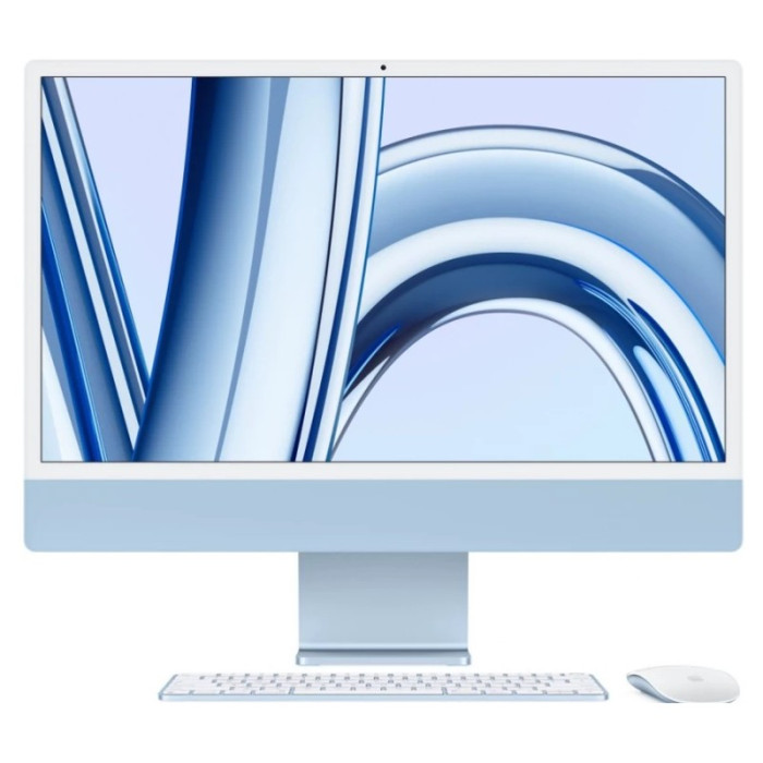 Моноблок Apple iMac 24" 2024 Retina 4,5K, M4 MD2T4 (10-core CPU, 24/512GB, 16-core GPU) Голубой (Blue) | Фото 1 из 3