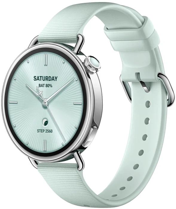 Умные часы Xiaomi Watch S4 41mm Fluororubber Strap Мятно-зеленый