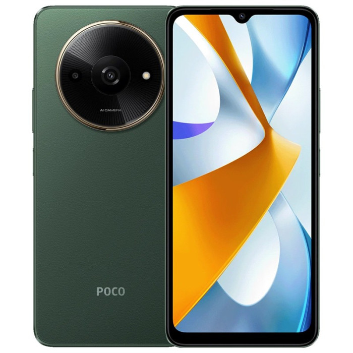 Смартфон Poco C61 4/128GB Зеленый (Green) | Фото 1 из 3