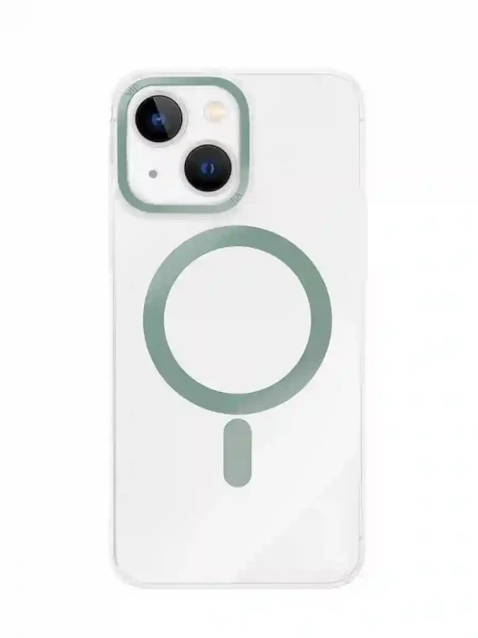Чехол защитный VLP Line Сase MagSafe для iPhone 14 Зеленый | Фото 1 из 1