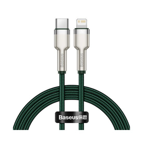 Кабель Baseus Cafule Series Metal Data Cable Type-C to Lightning PD 20W 2m Зеленый (CATLJK-B06) | Фото 2 из 3