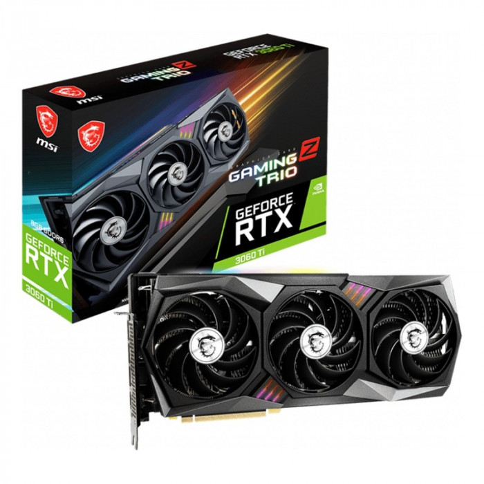 Видеокарта MSI NVIDIA GeForce RTX 3060 Ti GAMING Z TRIO 8G (LHR) (RTX 3060 TI GAMING Z TRIO 8G LHR) | Фото 9 из 12