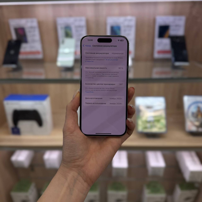 Б/у Смартфон Apple iPhone 15 Pro 256GB Белый (White Titanium) | Фото 4 из 5